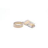A pair of 18ct gold Cuflinks with a matching Ring. Total weight 26.6g