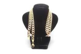 A 9ct gold chain. Hallmarked on the clasp. 15.78g