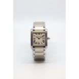 Cartier Tank, steel and gold case, 2465