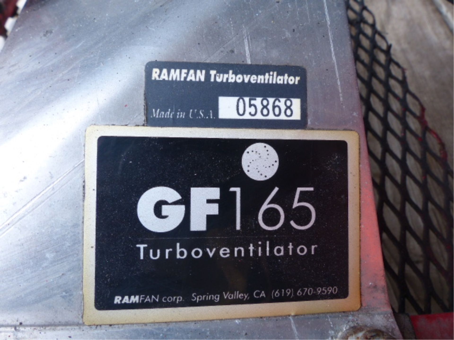 RAMFAN TURBOVENTILATOR GF165 HONDA 5.5 GX 160 ENGINE. 16" FAN - Image 5 of 5