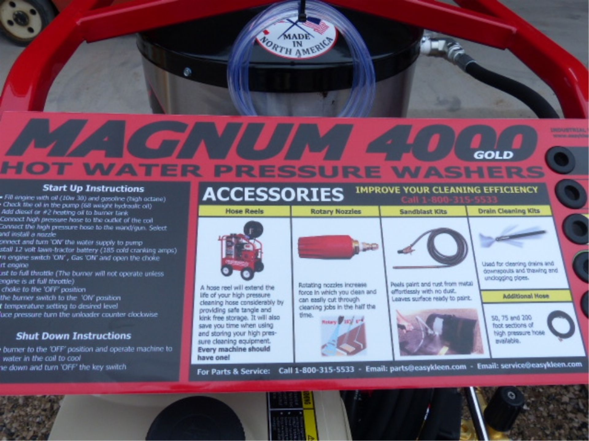 EASY-KLEEN MAGNUM 4000 GOLD HOT WATER PRESSURE WASHER - Image 9 of 10