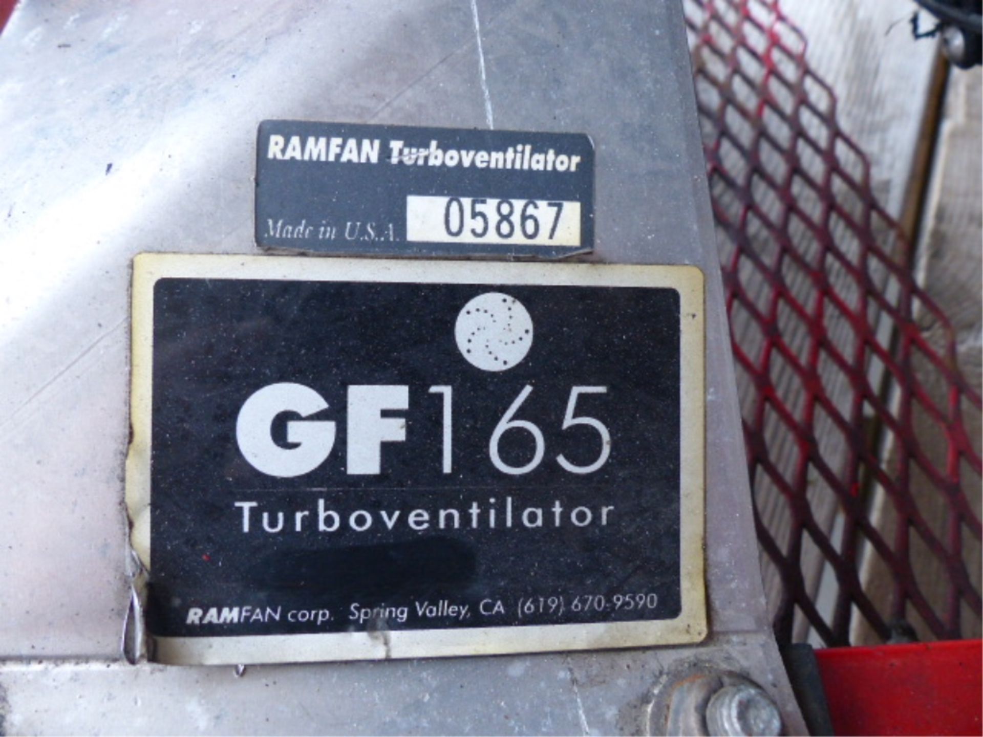 RAMFAN TURBOVENTILATOR GF165 HOMELITE ENGINE. 16" FAN - Image 4 of 4