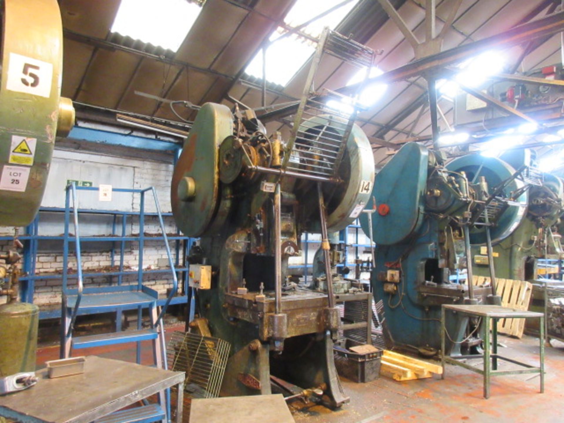 Butterley 75t inclinable geared power press - Image 3 of 6