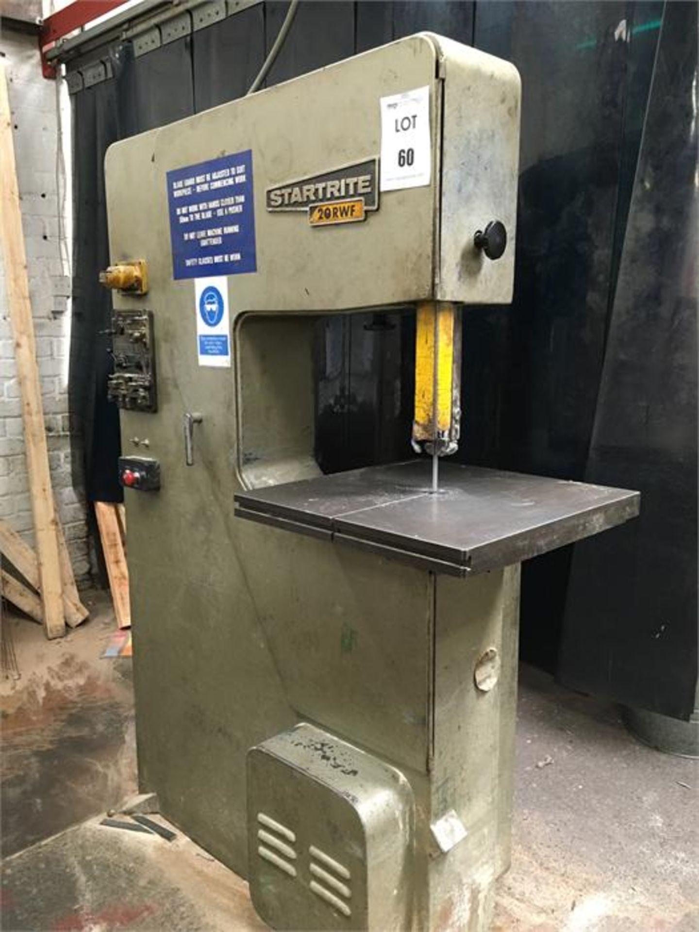 Startrite model 20RWF vertical bandsaw