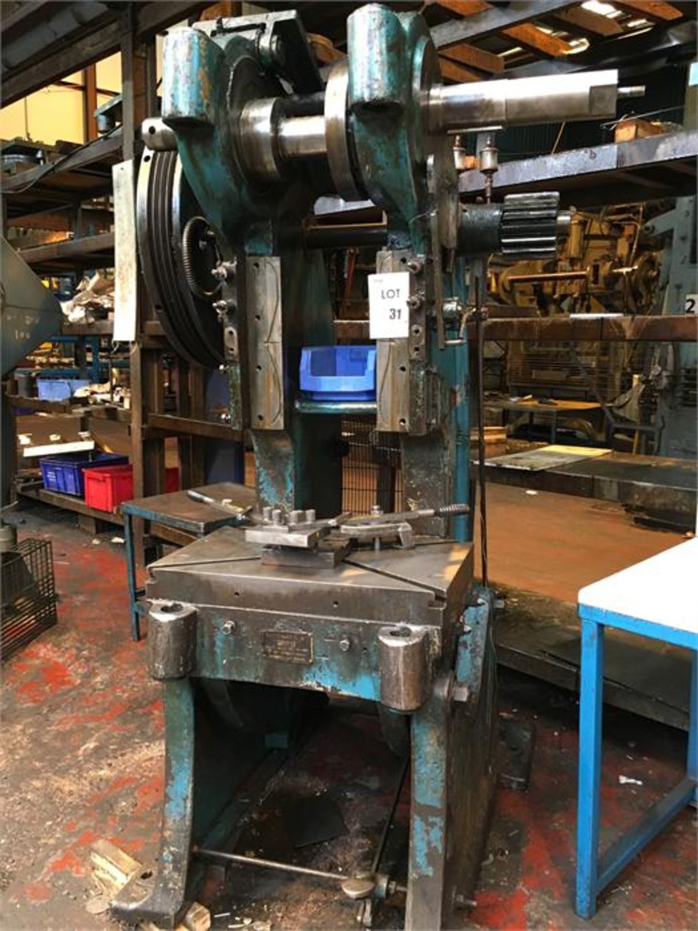 Butterley 40t power press (part dismantled)