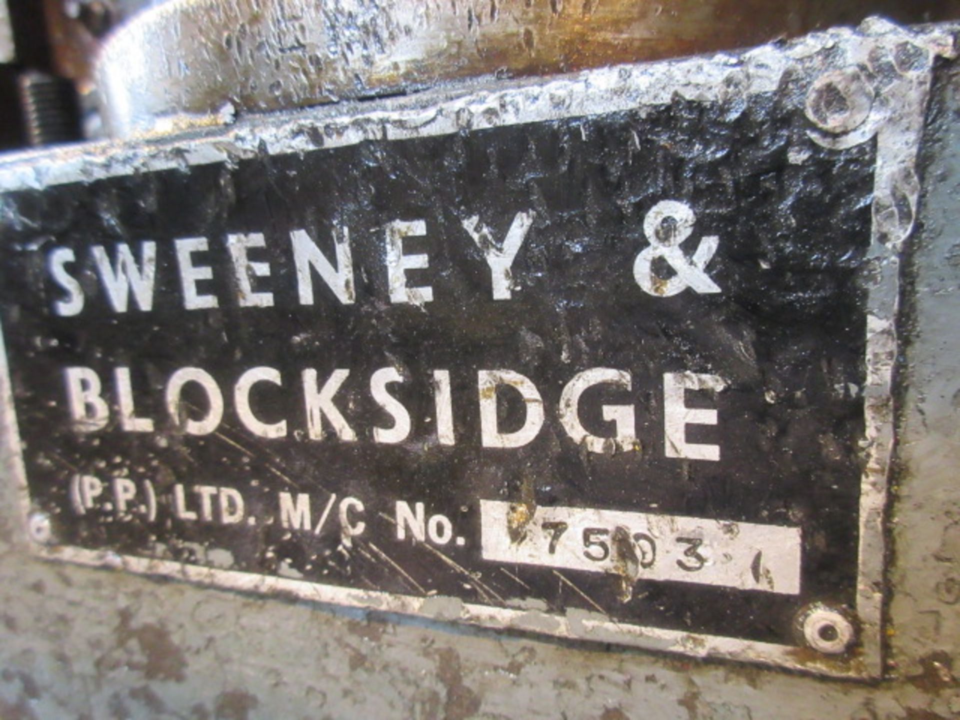 Sweeney & Blocksidge No.12 50t power press - Image 7 of 8
