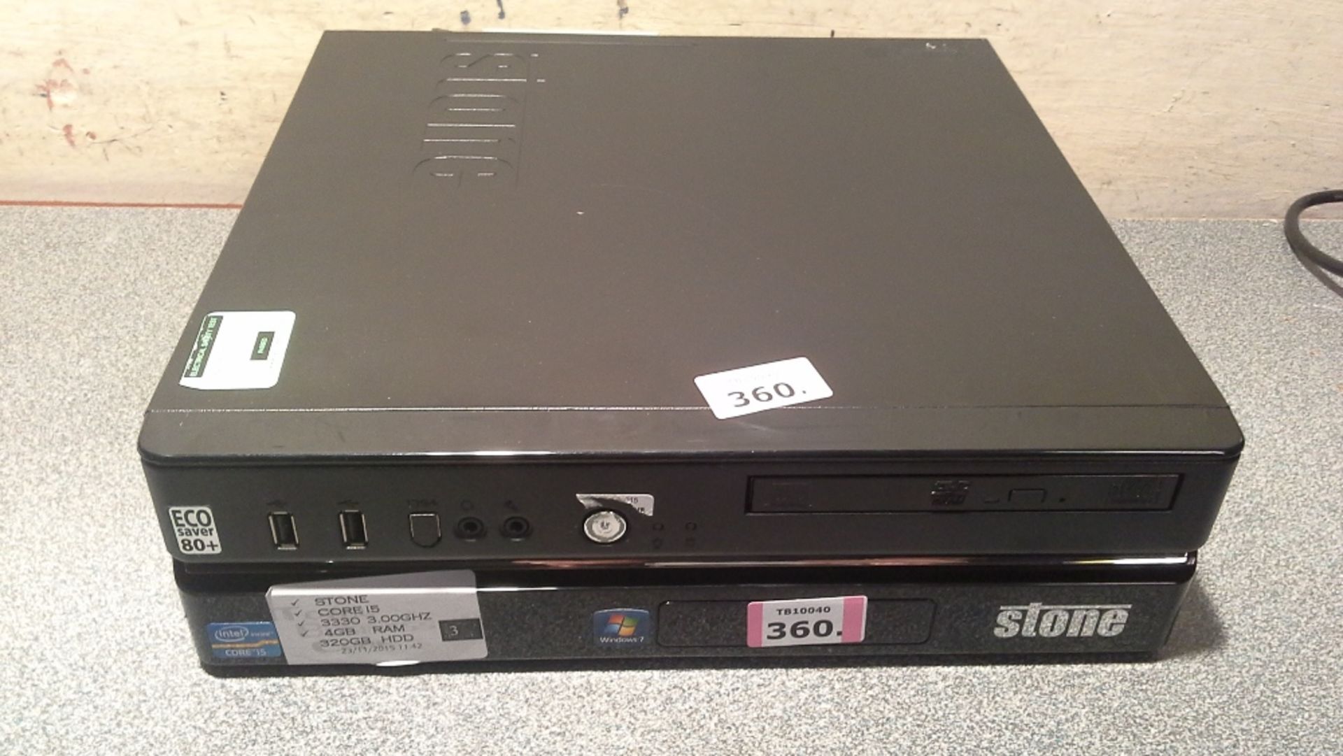 STONE  PC-1210 SFF Computer - Intel Core i5 3.10Ghz - 4GB Ram - 320GB Hdd - DVD-RW - Preinstalled