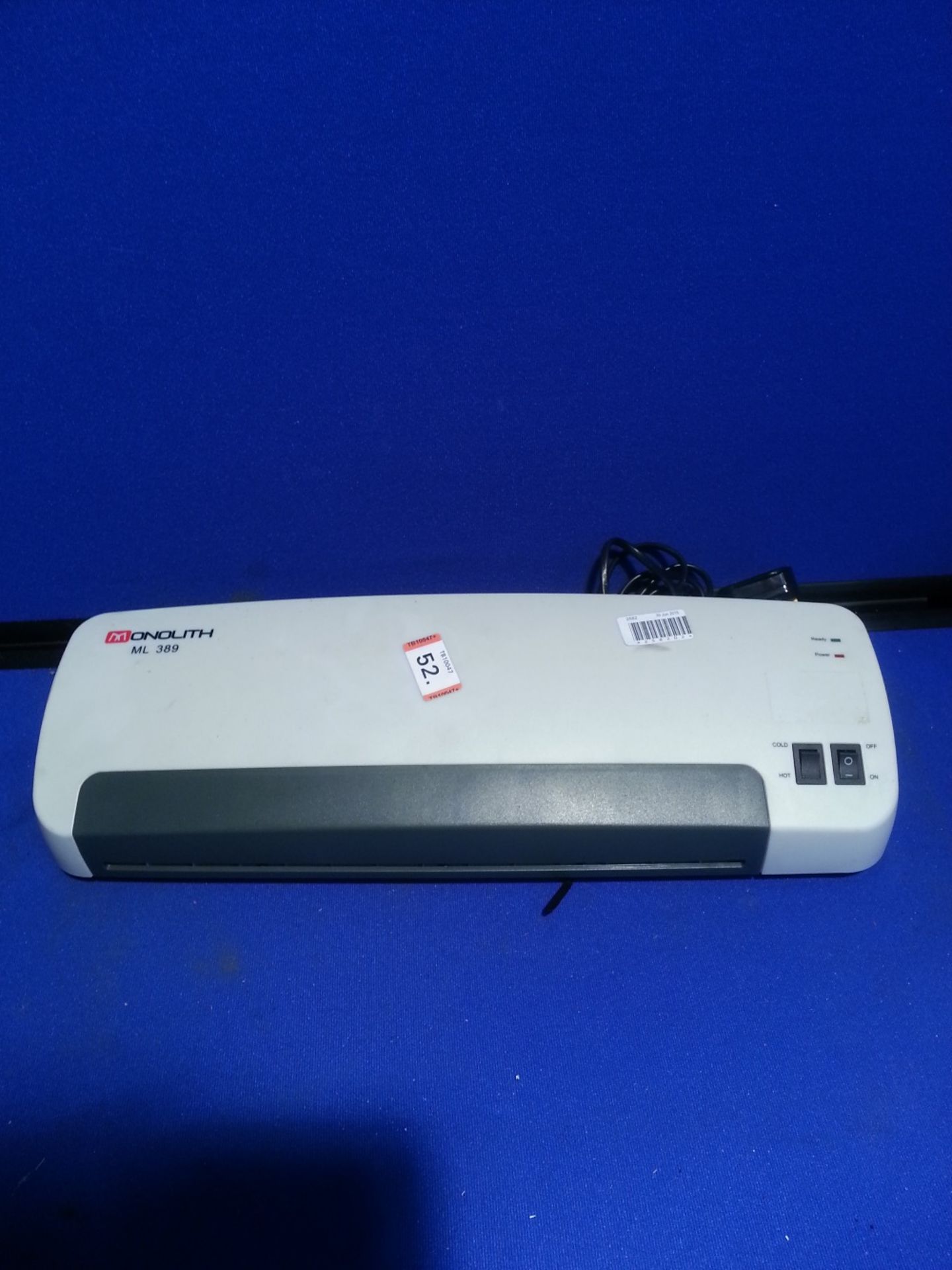 MONOLITH ML389 Laminator - a4 - Powers On