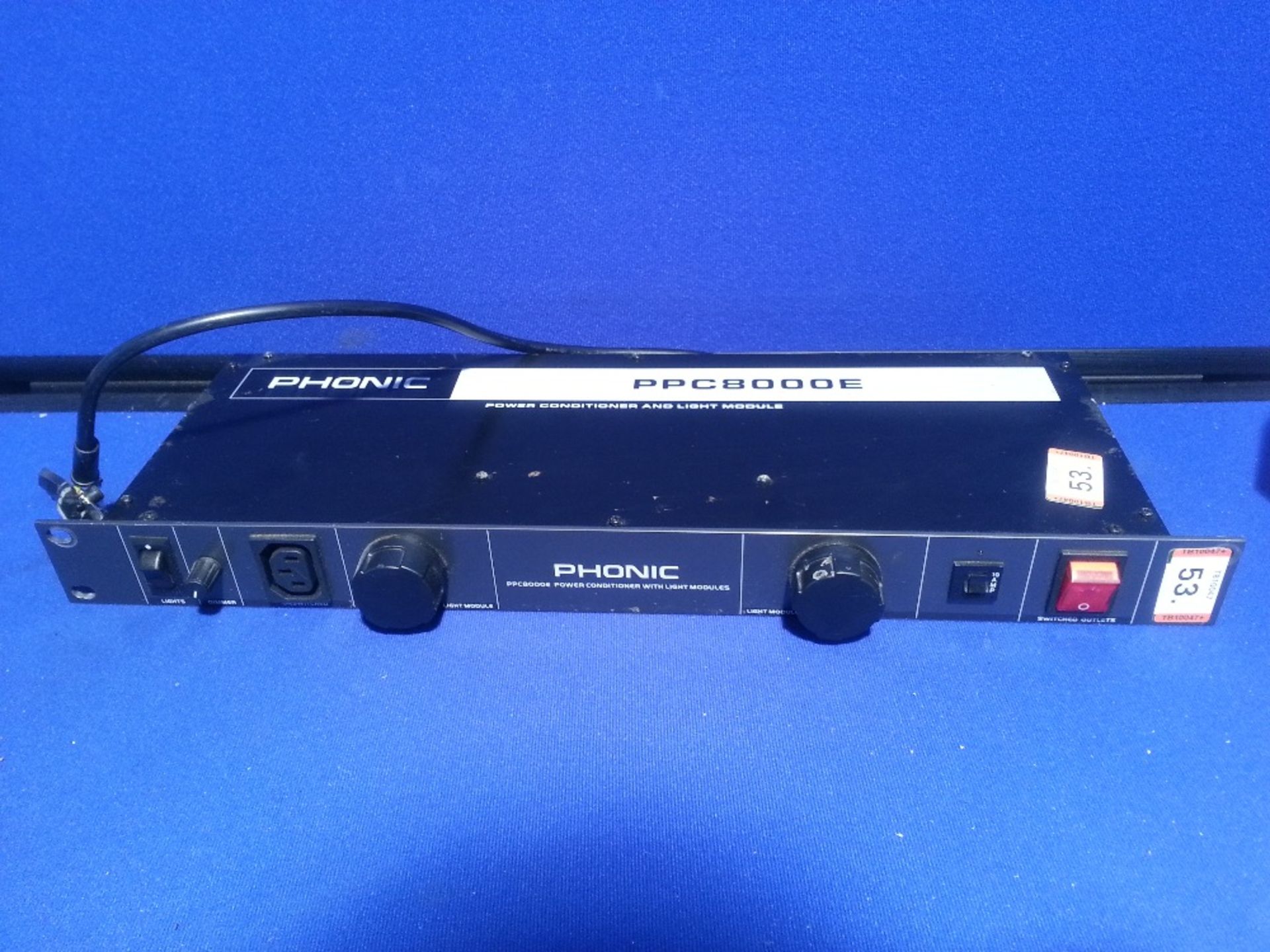 PHONIC PPC800E Power Conditioner - 10 x IEC Outputs - 1U Rackmount