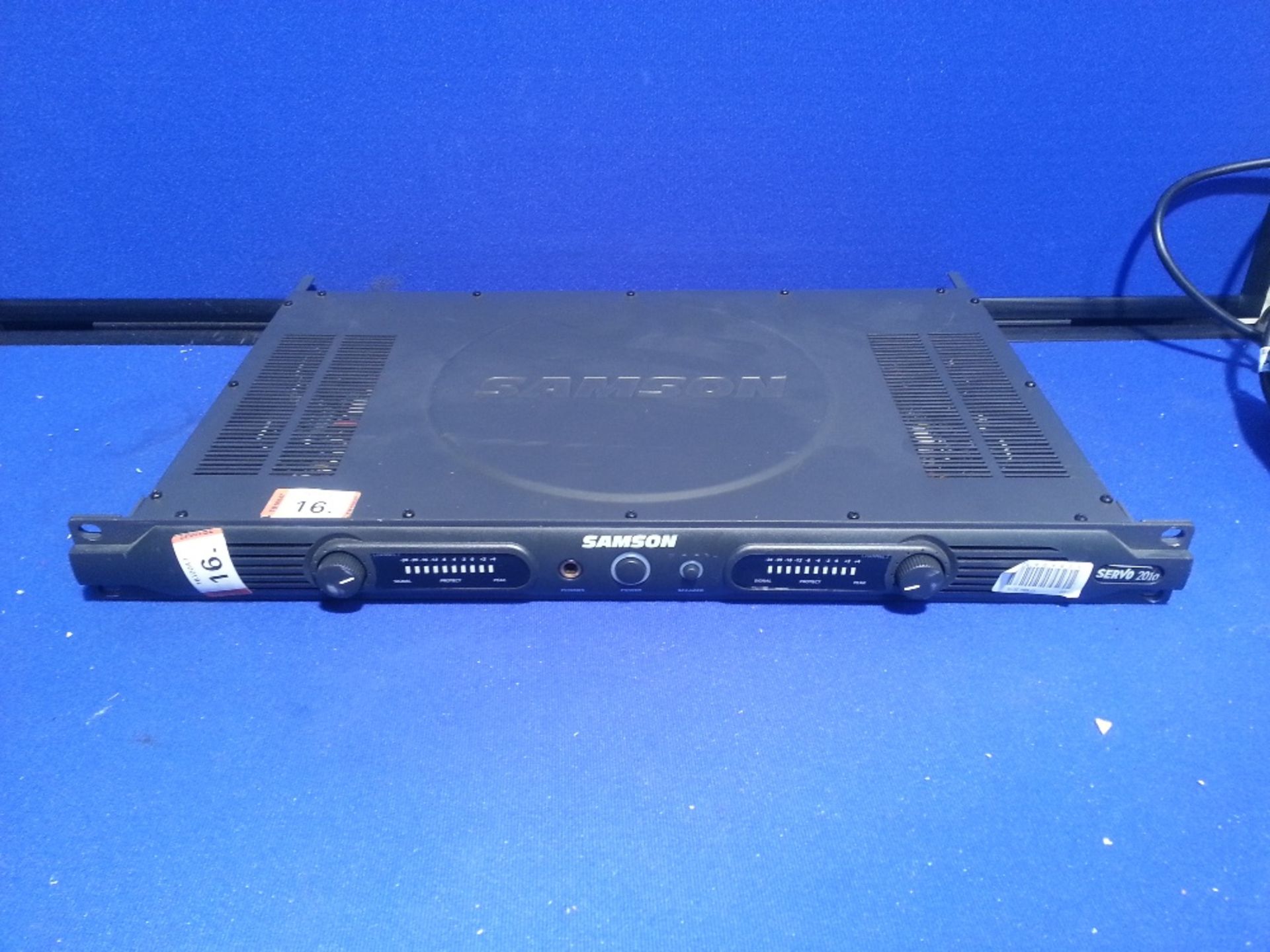 SAMSON Servo 201A Audio Amplifier - 1U Rackmount - Powers On