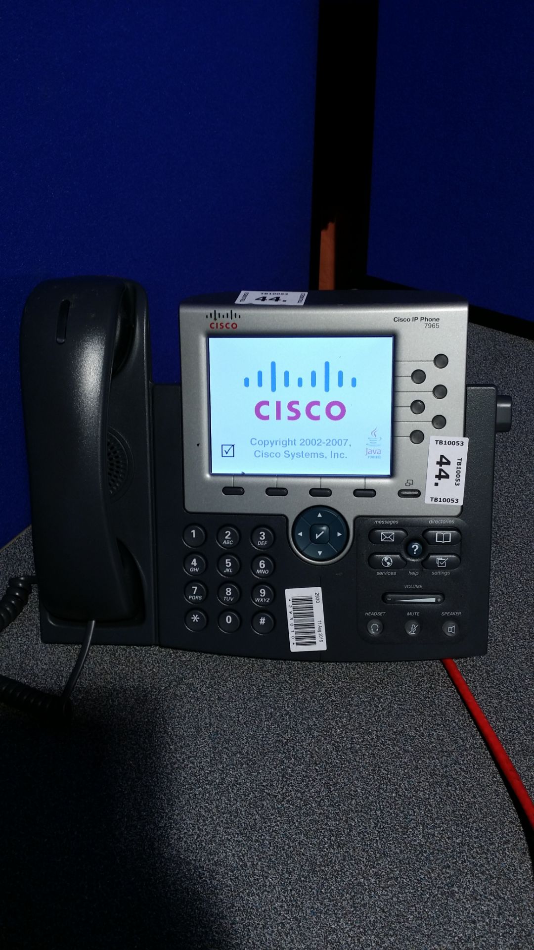 CISCO 7965 IP Phone - PoE - Powers On