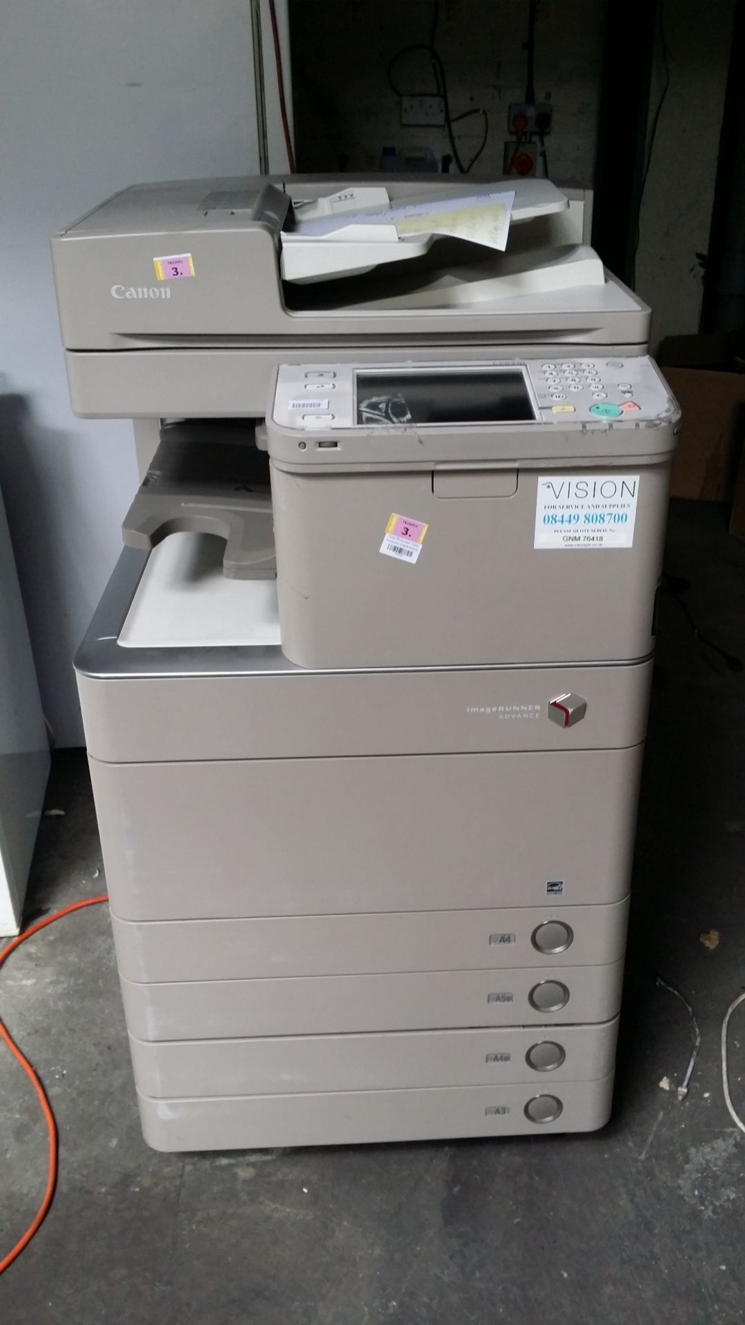 CANON C5030I Color Photocopier - A4 / A3 - Powers On Test Copy Ok