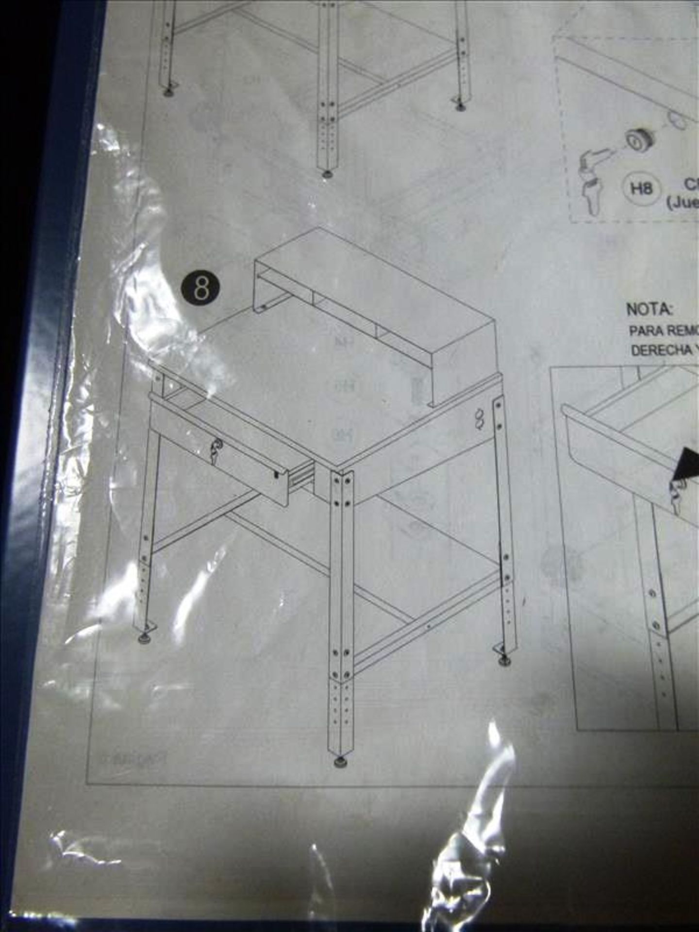 (2) Global metal shipper's desk, mod. 254635 (NEW) (CRT 21)