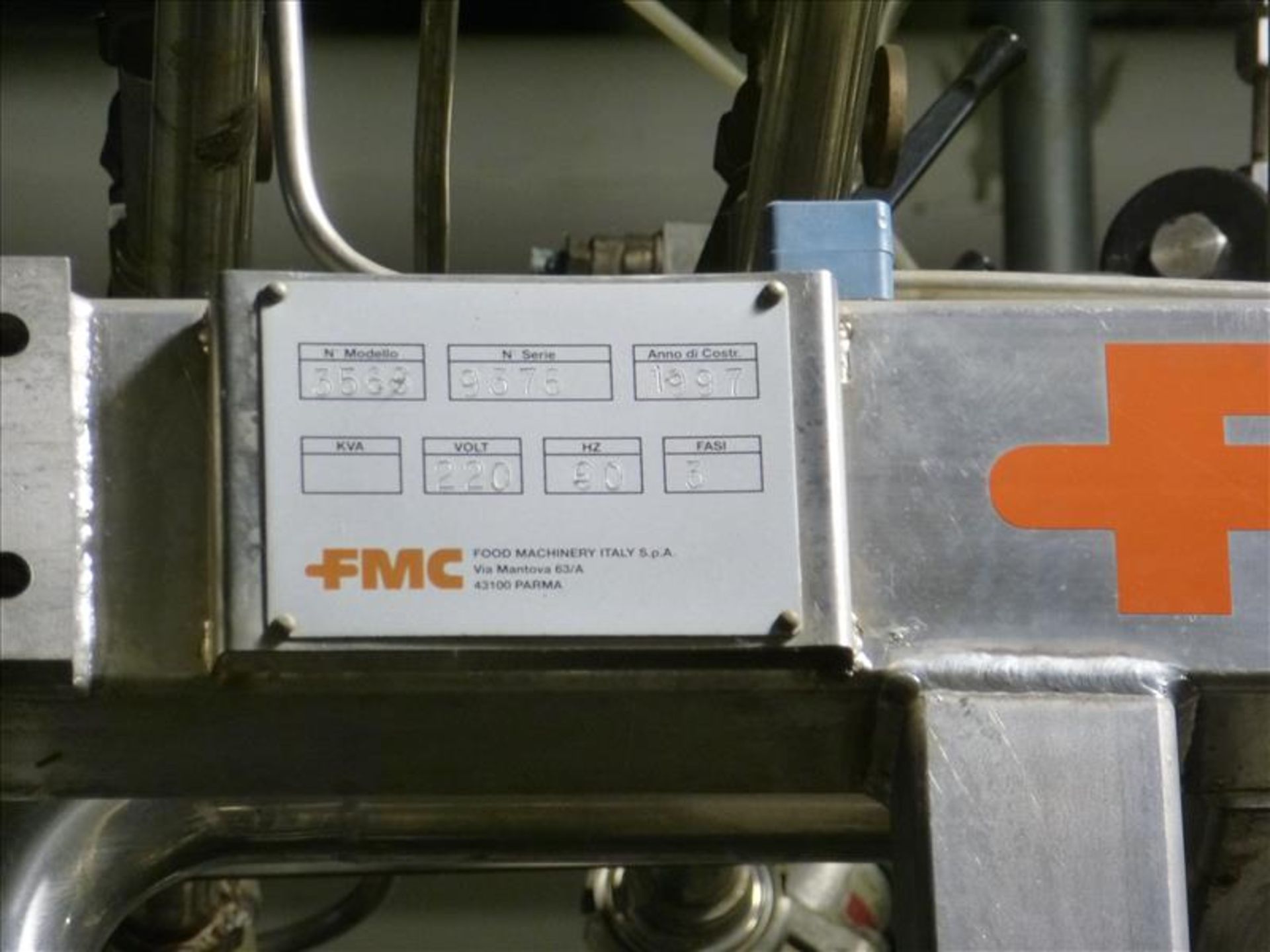 FMC s/s single-head aseptic bag filler, mod. AF-SH-200-SLIM, code 3566.429.211-016, ser. no. 9376 - Image 14 of 17