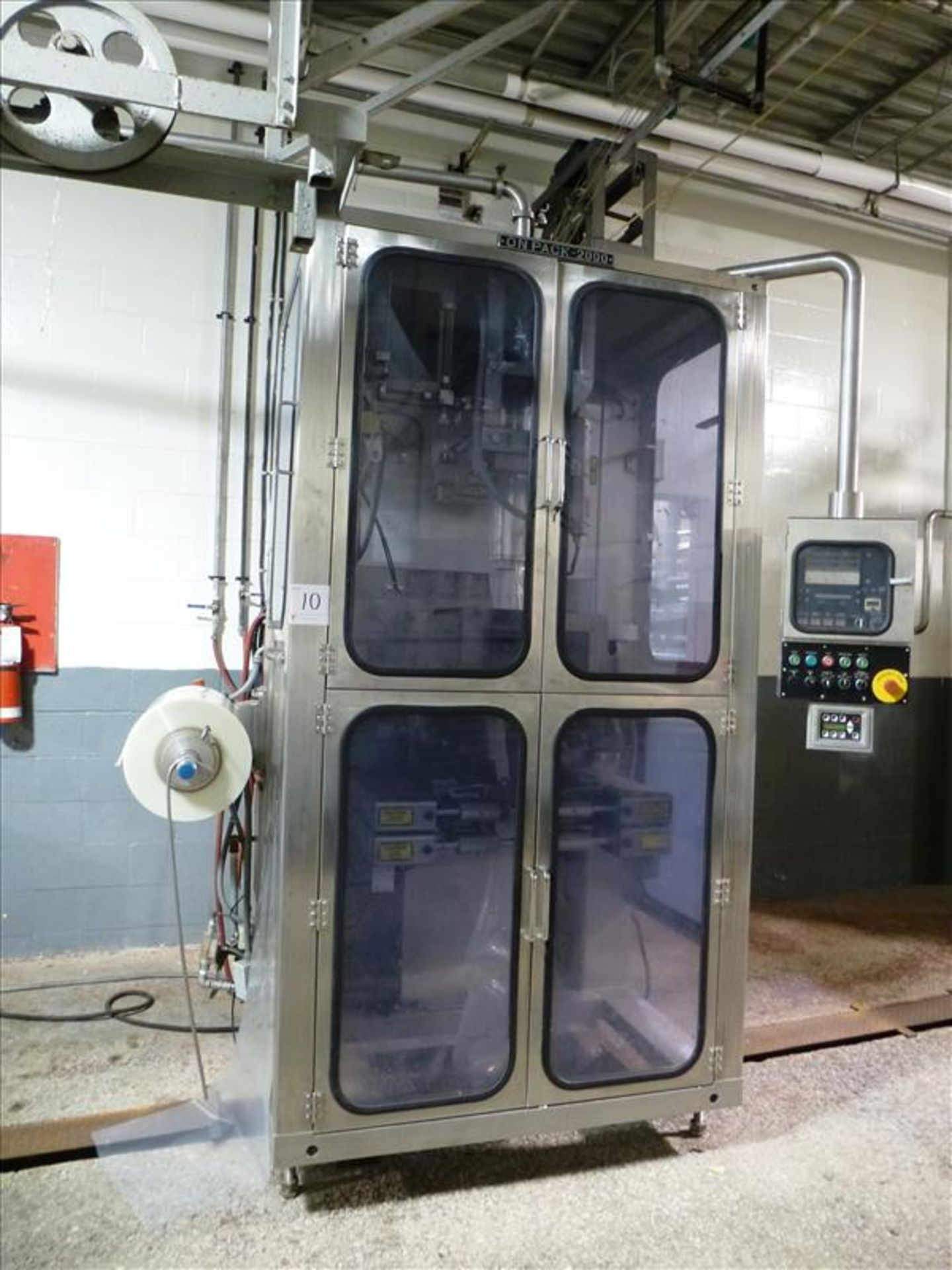 Cryovac On Pack-2000 s/s vertical form/fill/seal machine, mod. ONP-2000B, ser. no. 0075 c/w Waukesha