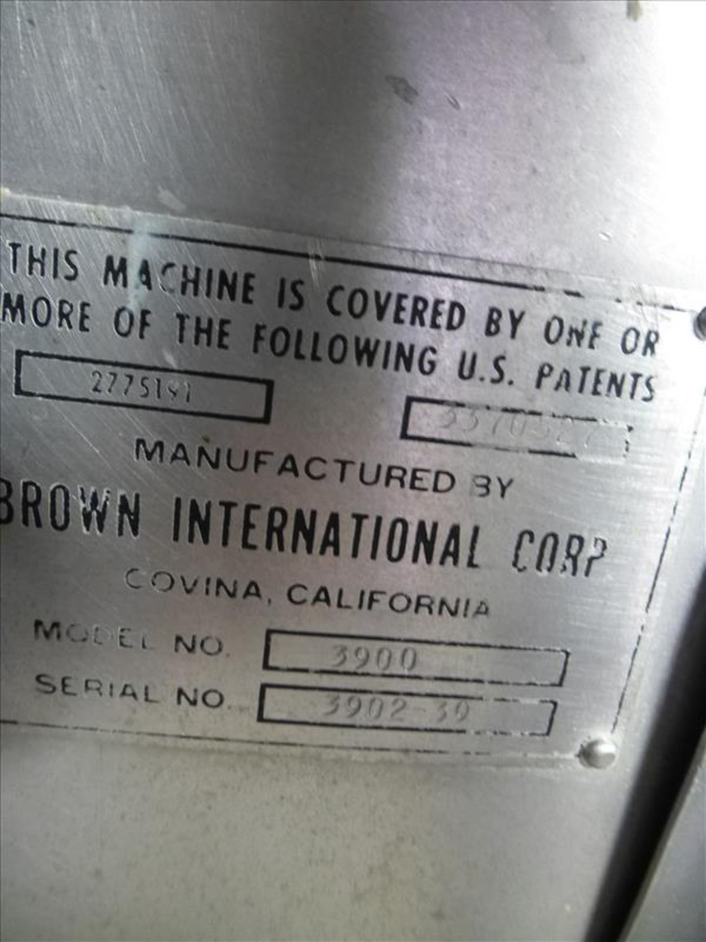Brown International s/s finisher, paddle format, mod. 3900, ser. no. 3902-39, 15 h.p. c/w (1) - Image 5 of 7