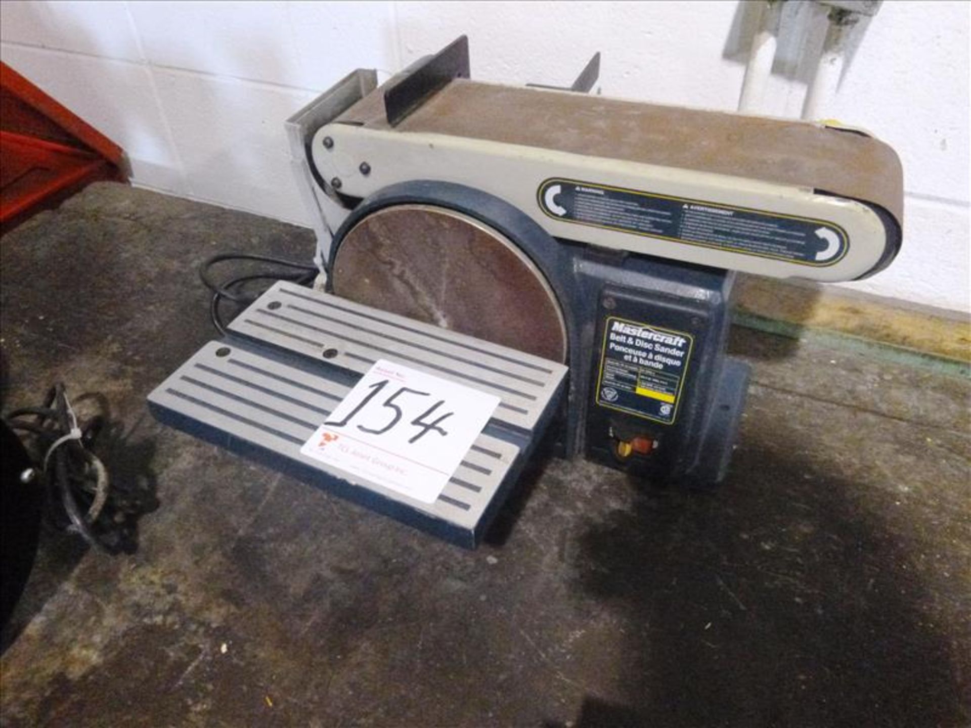 MasterCraft belt & disc sander