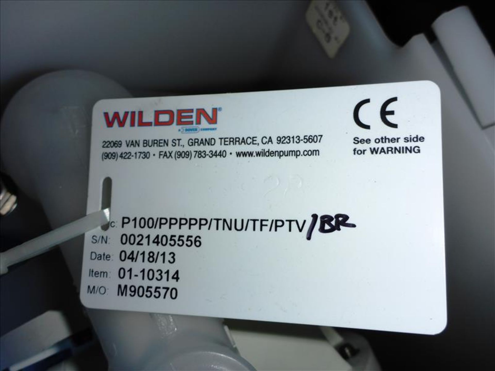 (9) (approx.), new Wilden plastic diaphragm pumps, model M905570, item no. 01-10314, (2013) (Tag No. - Image 2 of 3