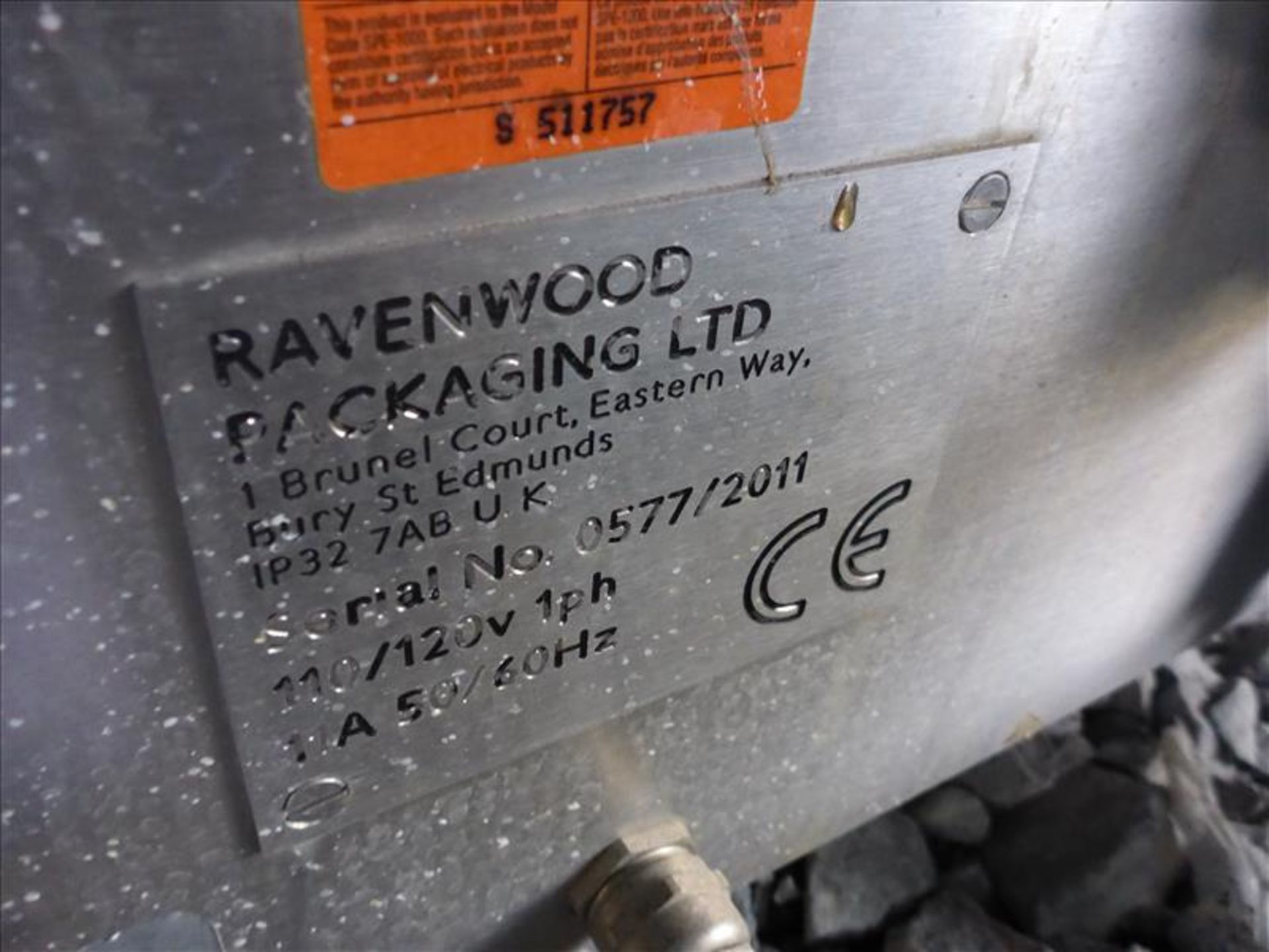 Ravenwood s/s sleever, ser. no. 0577/2011 w/ Nobak controls (May Need Repair) (Tag No. 1004) - Image 3 of 4
