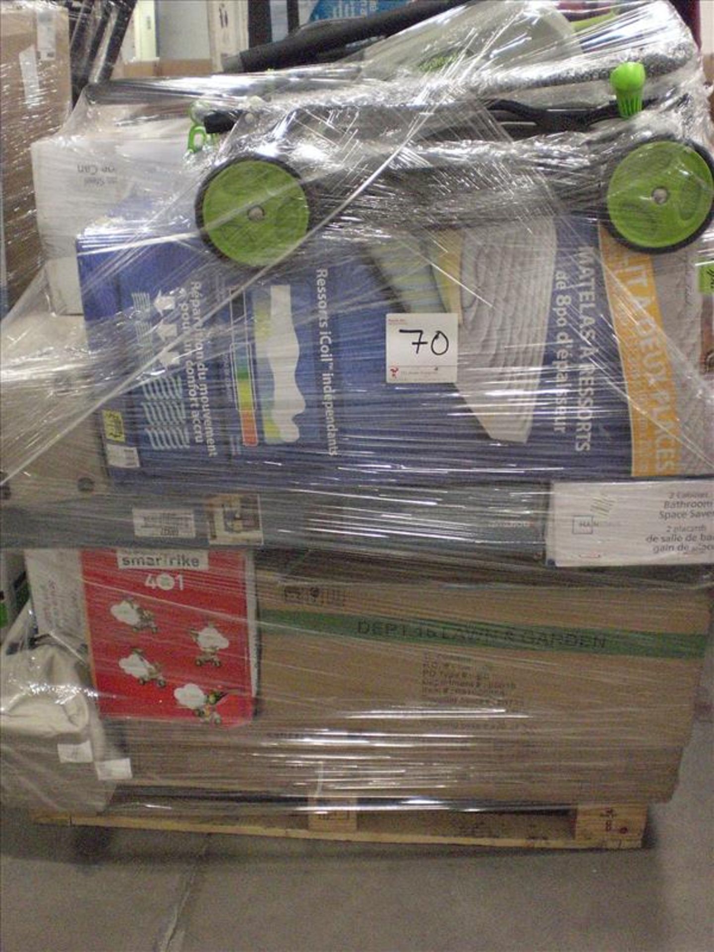 Pallet of general merchandise