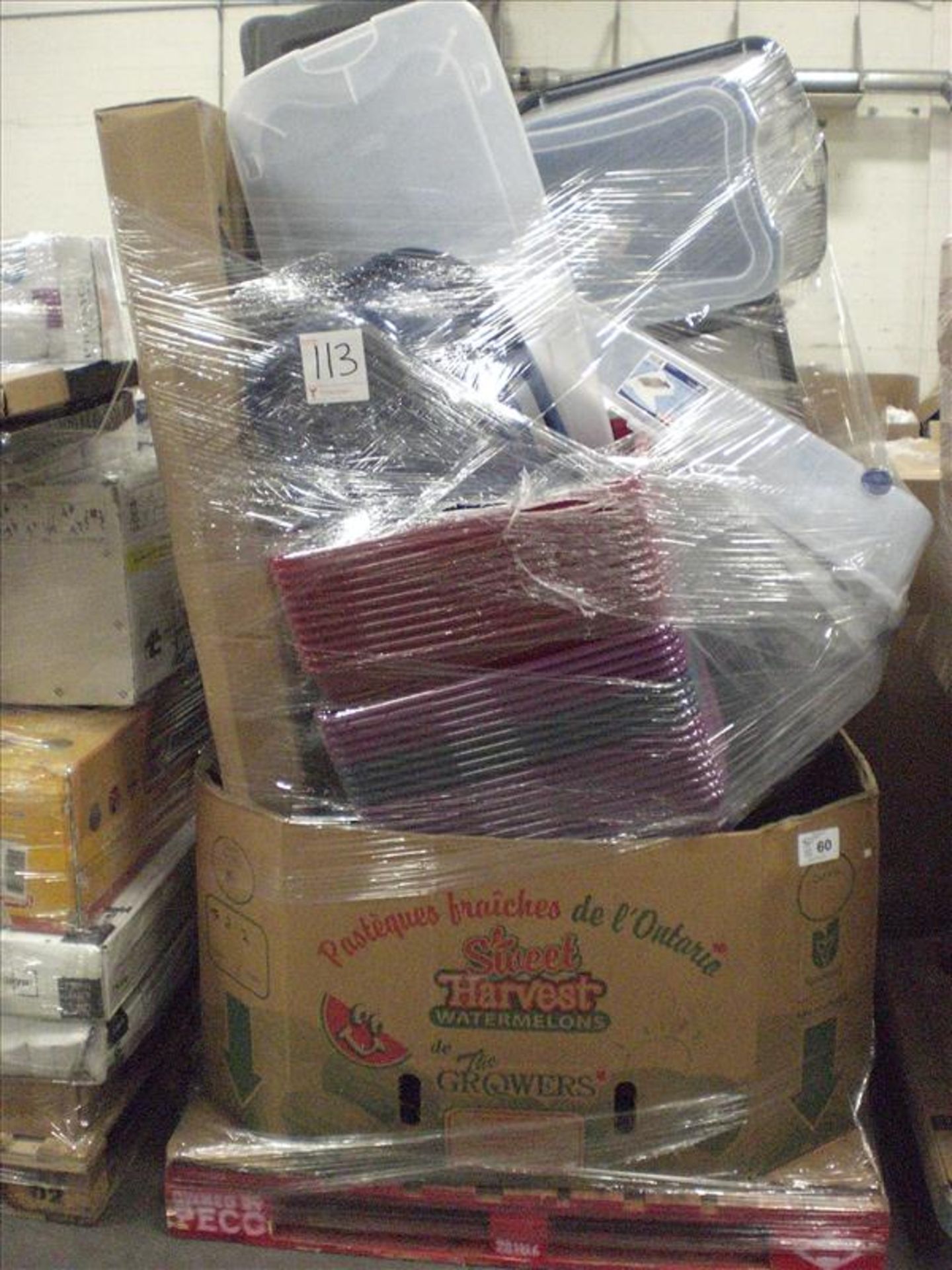 Pallet of general merchandise