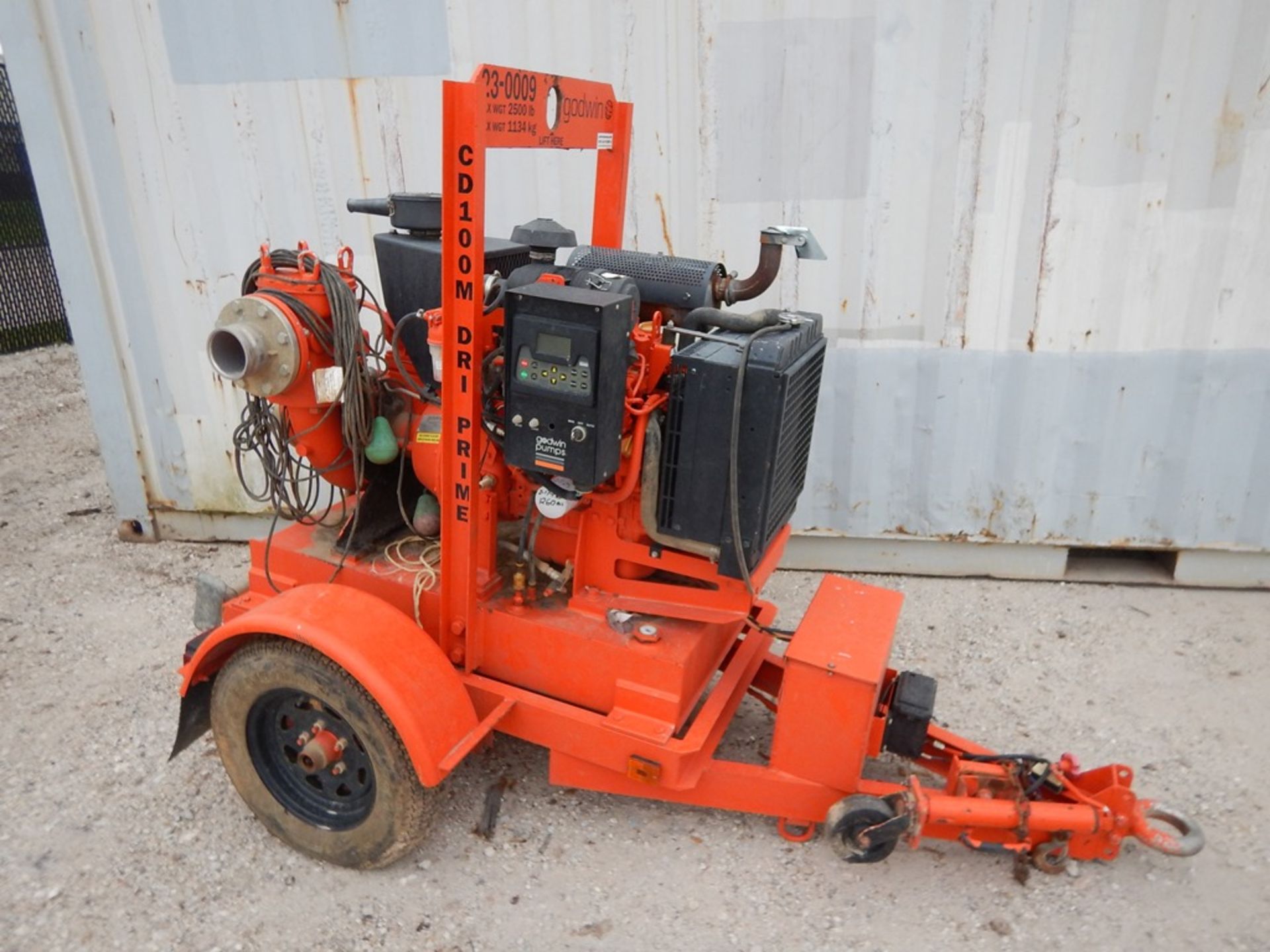 2014 Godwin Model CD100M Trash Pump 1,342 Hours | DRI PRIME, 4", AUTO PRIME, CENTRIFUGAL, 750 GAL/