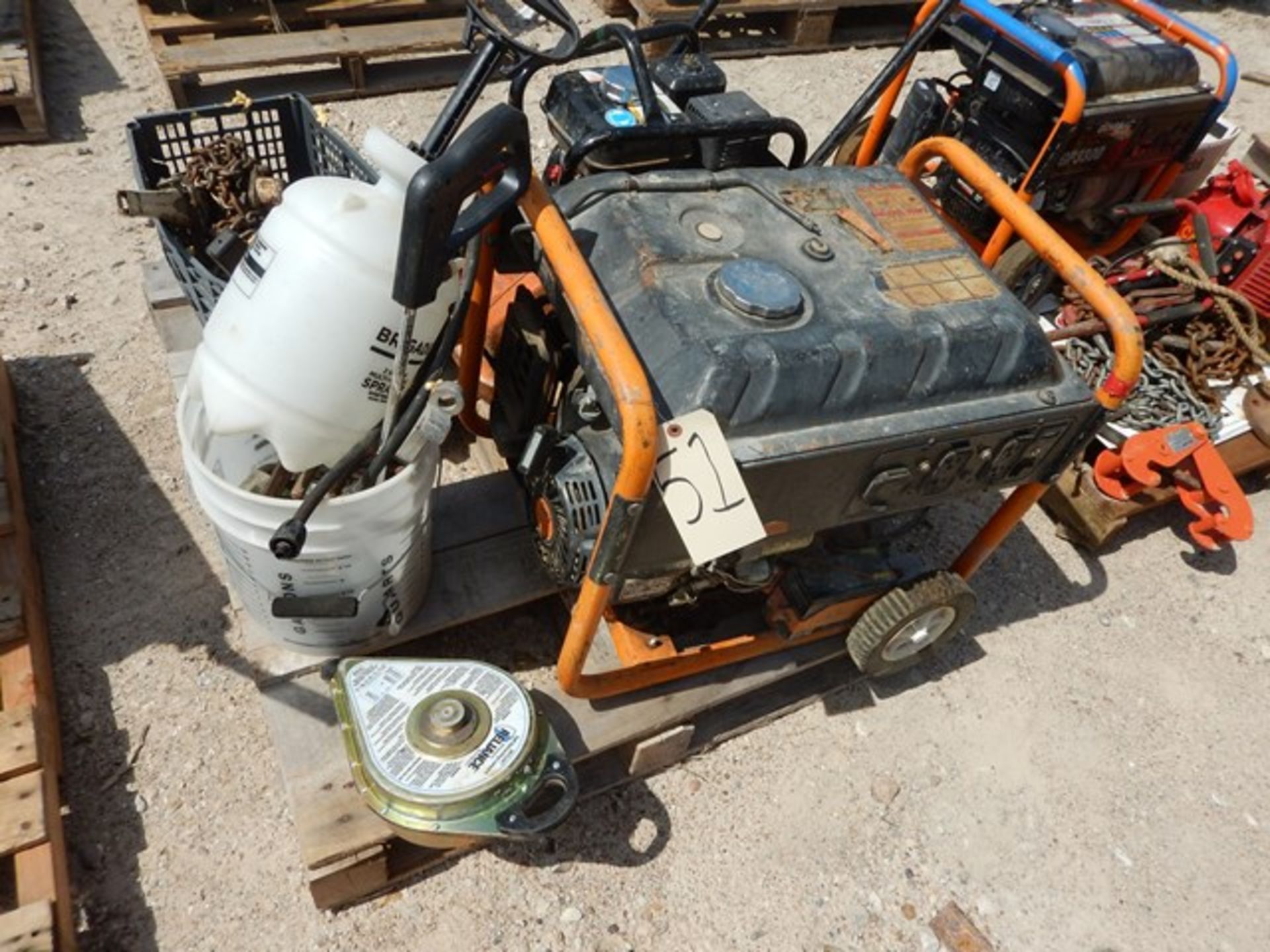 GENERAC Model GP7500E Generator, Lot of Misc parts