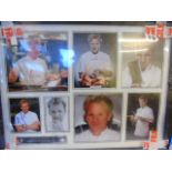 Signed Gordon Ramsey 7 photograph montage with certificate