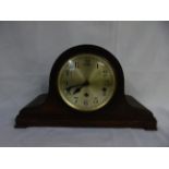 Oak cased mantle clock with Westminster chime