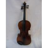 Violin and bow in hard case