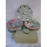 Box of china and glass to include collectors plates