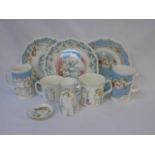 8 Pieces of Royal Doulton snowman decorated china