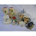 Qty of Various china, cut glass etc