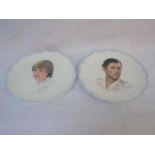 2 Royal Albert Royal wedding collectors plates