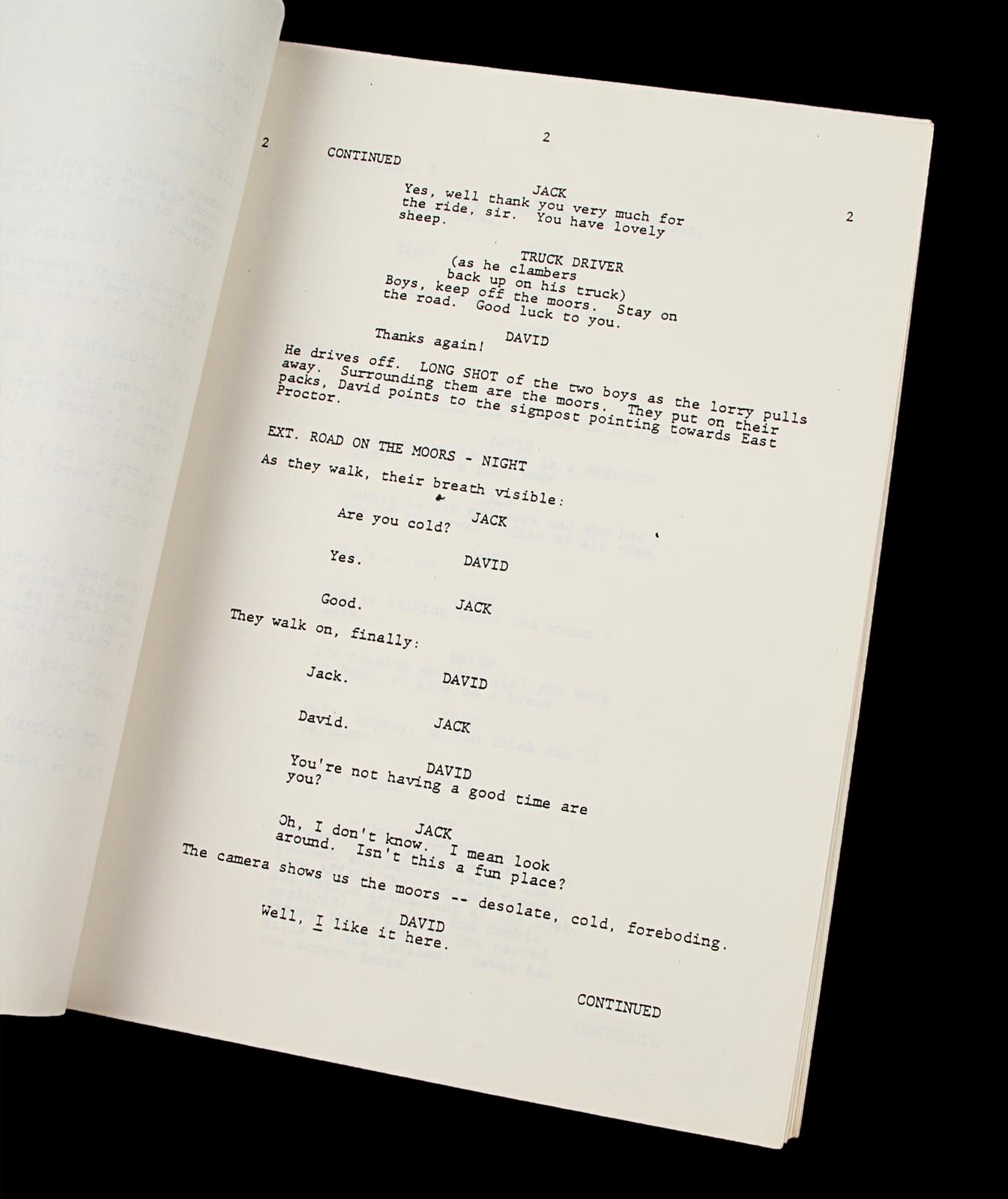 AN AMERICAN WEREWOLF IN LONDON (1981) - John Landis Autographed Script A script autographed by - Image 7 of 12