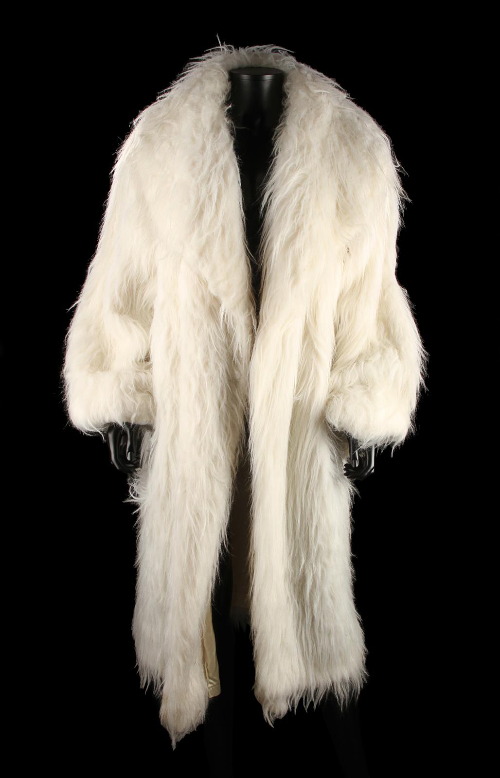 BLADE (1998) - Mercury's (Arly Jover) White Faux-Fur Coat Mercury’s (Arly Jover) coat from Stephen