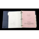 THE ABYSS (1989) - Script Binder and Underwater Slate A script binder and underwater slate from