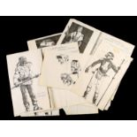 STAR WARS - EP VI - RETURN OF THE JEDI (1983) - Printed Costume Reference Sketches with Hand-Written