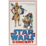 STAR WARS - EP IV - A NEW HOPE (1977) - 1978 Concert Poster A vintage poster (EX rolled condition)