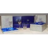 A quantity of Edinburgh Crystal glasses including six wine glasses and two whisky tumblers.