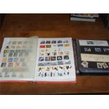 An Album of Royal mint presentation packs, together with a Royal Mint stock book.