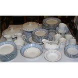 A Ridgeway Valencia pattern Staffordshire Ironstone part tea and dinner service. (approximately 80