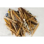 A quantity of 73 turned treen lace makers bobbins