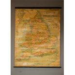 A Bacons Excelsior Map of England & Wales (reduced edition) by G.W.Bacon F.R.G.S.