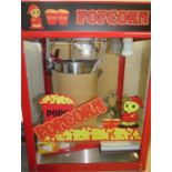 A popcorn machine.