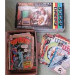 A Binatone Colour TV Game MK10 1980s game together with a quantity of comic/magazines Legion of
