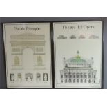 A pair of 20th century architectural prints: Editi