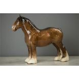 A Beswick shire horse, 22cm high.