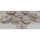 A quantity of Royal Worcester in the Tea Tree pattern to include three graduated lidded tureens,