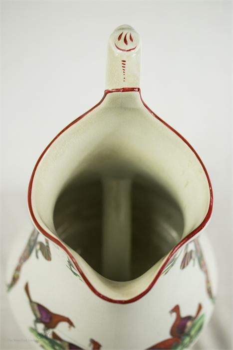 WITHDRAWN - A 19th century Elsmore & Forster Harlequin and cock fighting puzzle jug, decorated - Image 47 of 60